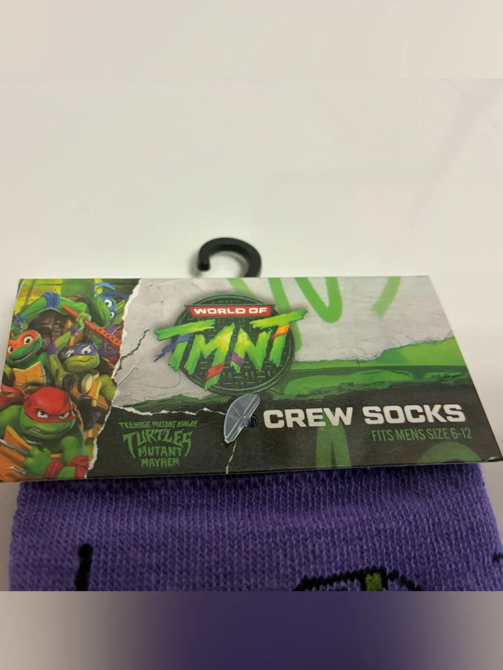 TMNT Donatello Purple Crew Socks - Men's (new)